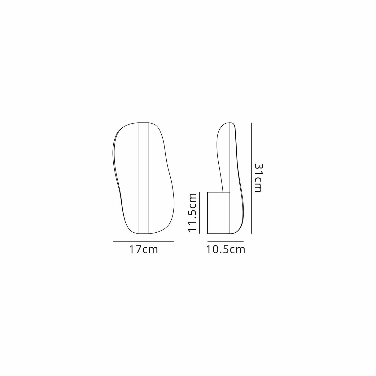 Bianca LED Wall Light 12W 3000K - White