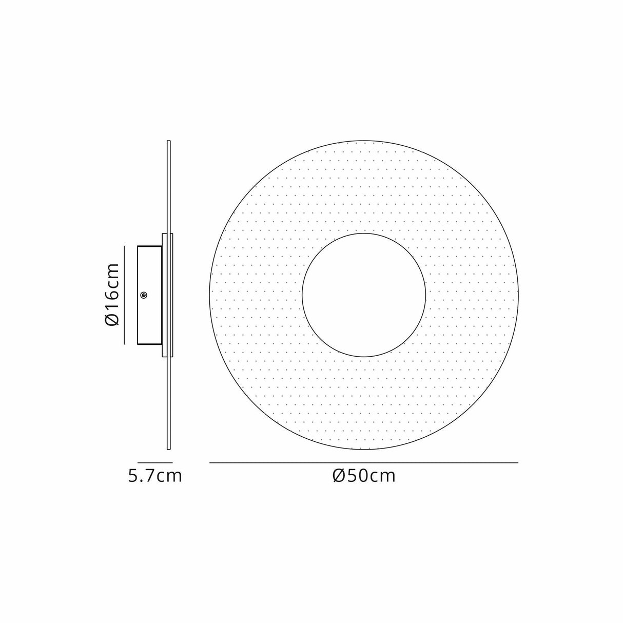 Venus LED Wall Light 18W 3000K - Black