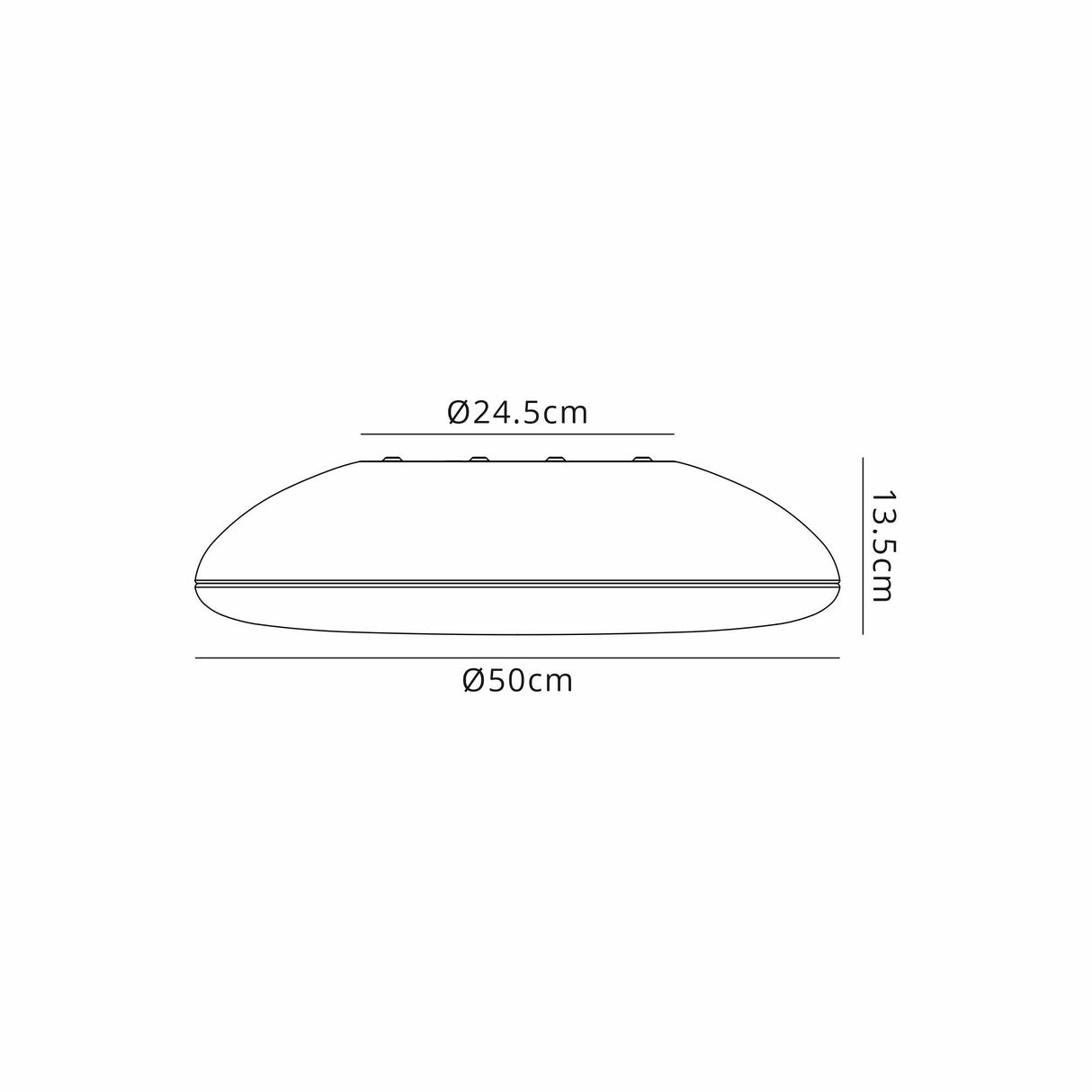 Kazz 6 Light Flush Ceiling Light - Gold