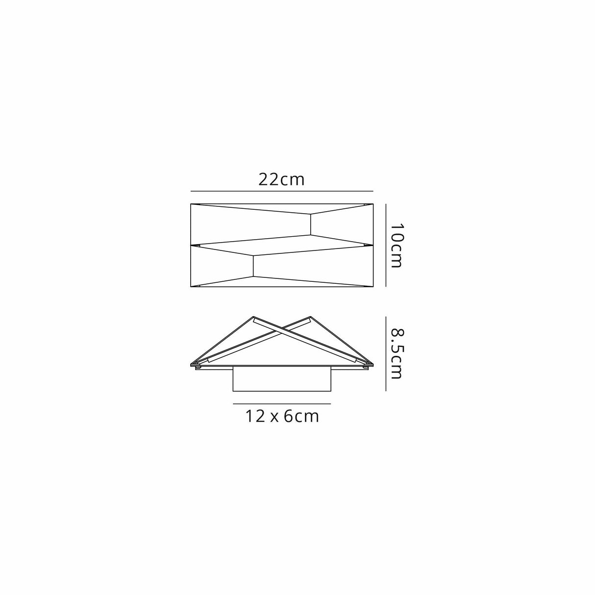 Fuji LED Wall Light 10W 3000K - Black