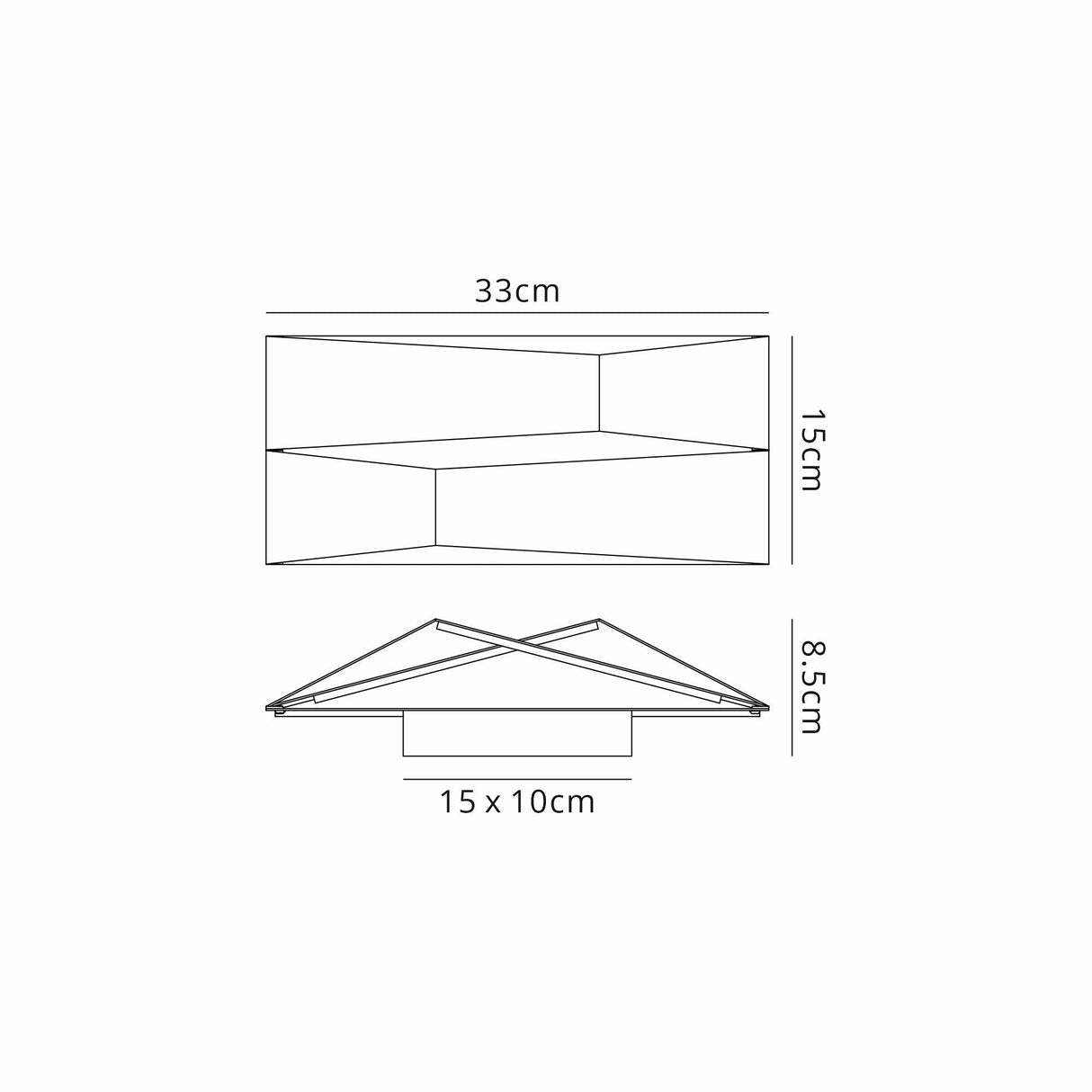 Fuji LED Wall Light 14W 3000K - Black