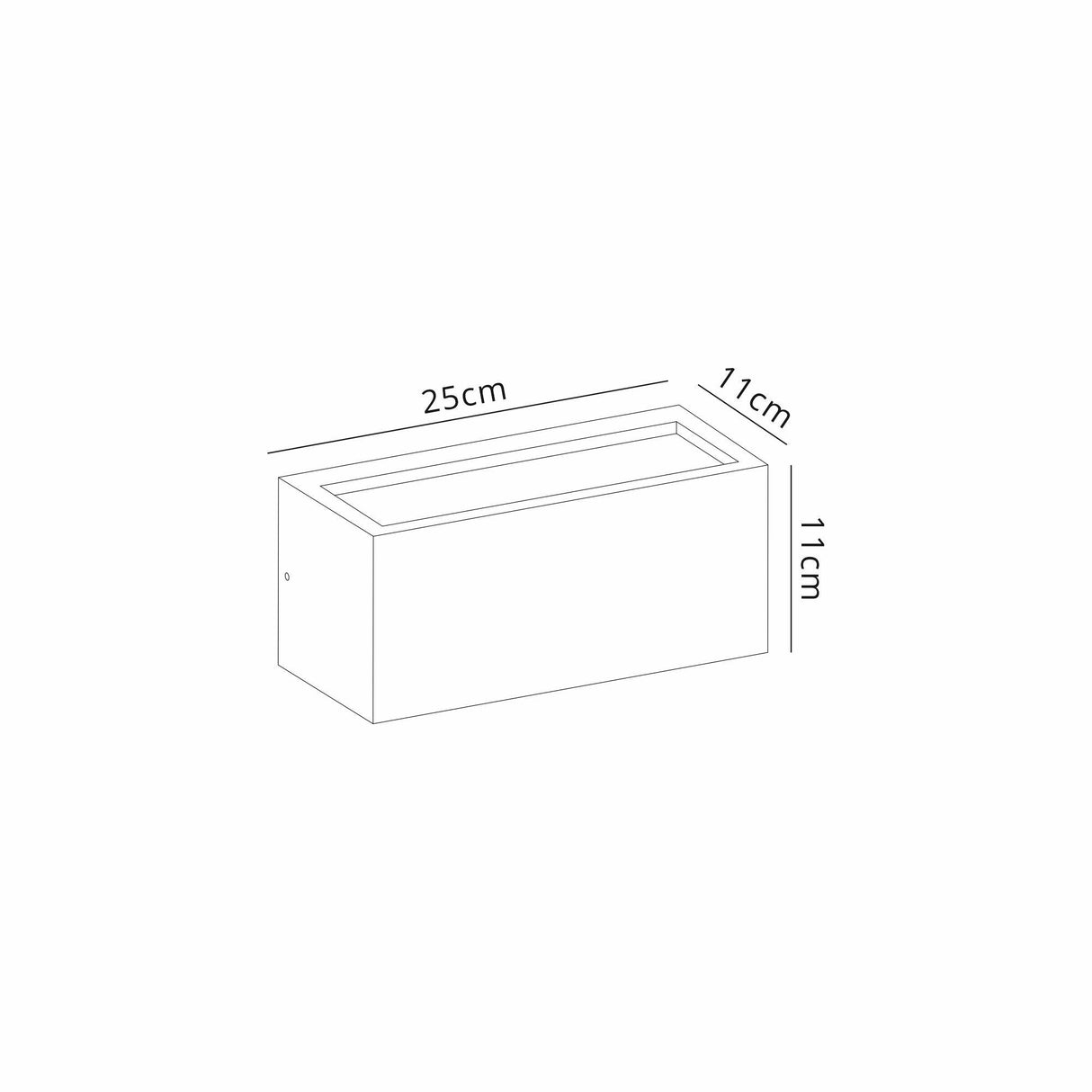 Utah 1 Light Outdoor Wall Lamp Up/Down - White