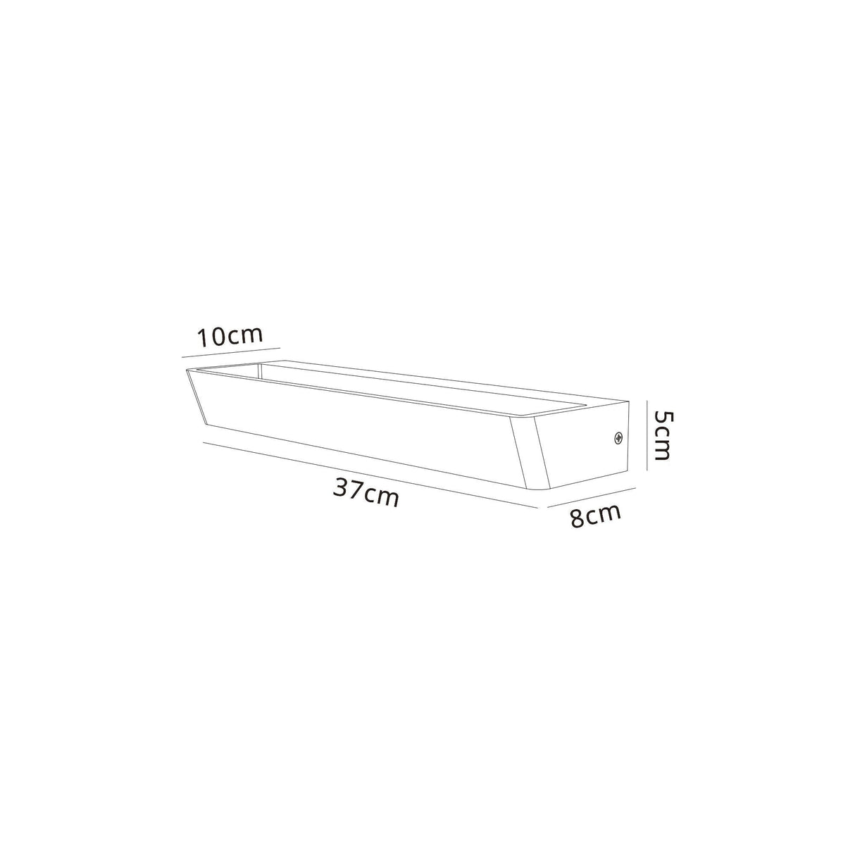 Altea Large LED Wall Lamp 30W 3000K - Black