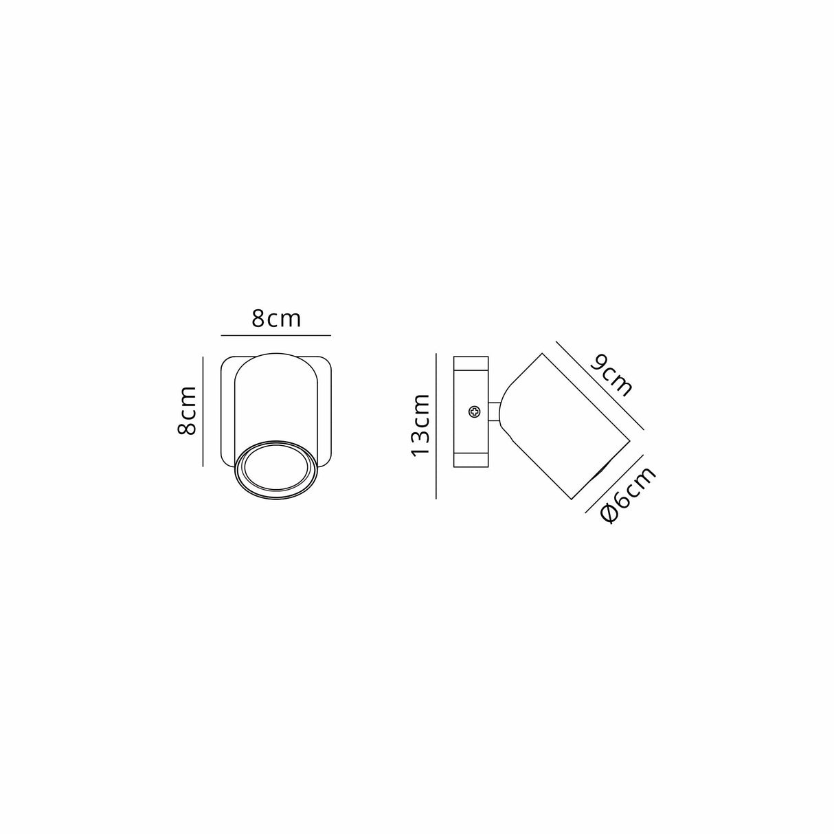 Sal 1 Light Single Spotlight - Satin Gold & Matt Black