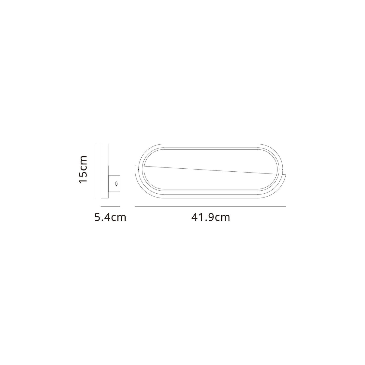 Marmol LED Wall Light 20W 3000K - White Marble/White