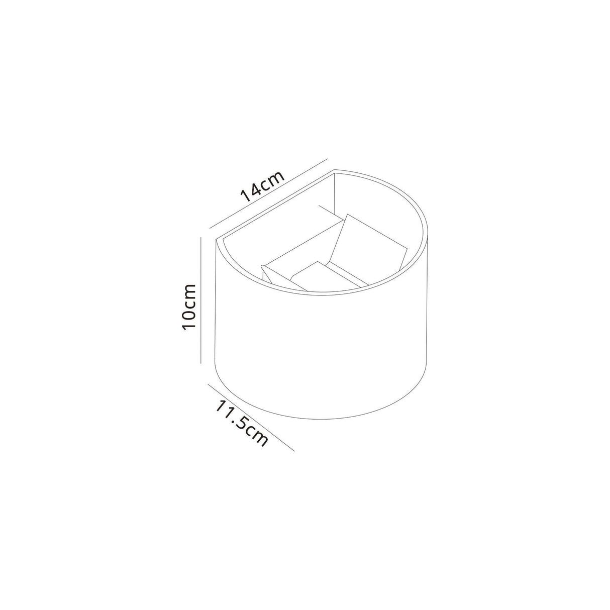 Davos Dimmable Outdoor LED Wall Light 6W 2700K - White