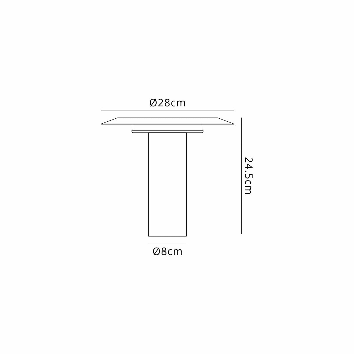 Tina LED Table Lamp 12W 3000K - White/Black