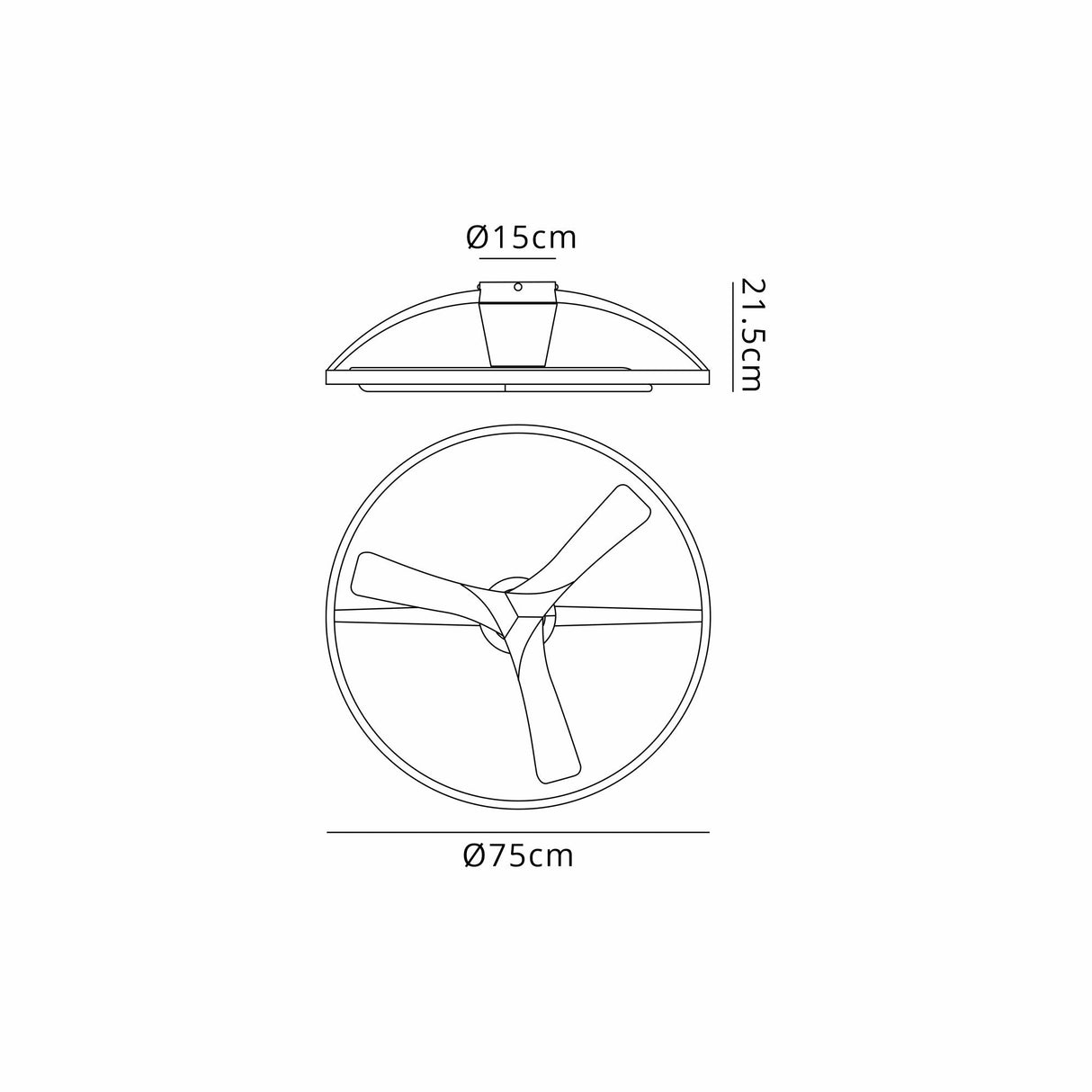 Nepal II CCT Dimmable LED Ceiling Retractable Fan Light With Remote Control - White