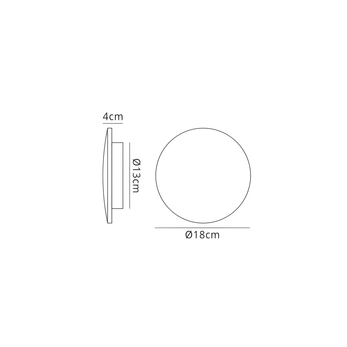 Bora 18cm Oval LED Wall Light 12W 3000K - Matt White
