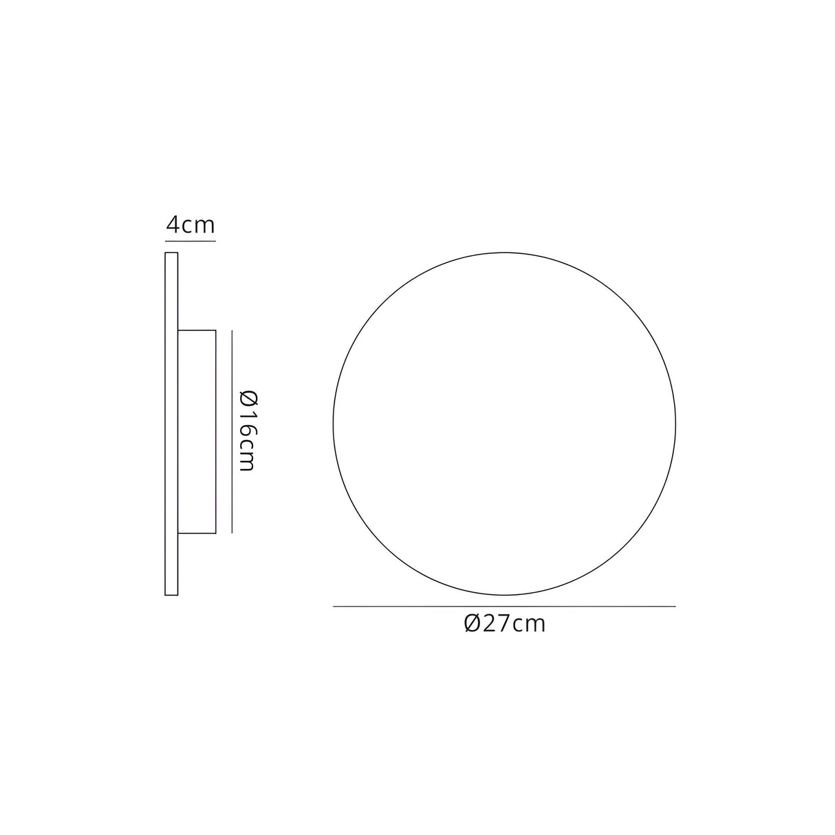 Bora 27cm Oval LED Wall Light 16W 3000K - Silver