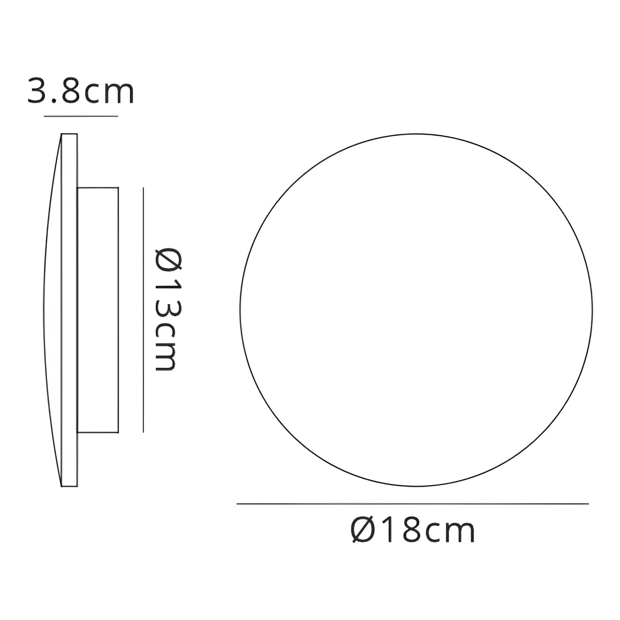 Bora 18cm Oval LED Wall Light 8W 3000K - Matt Black