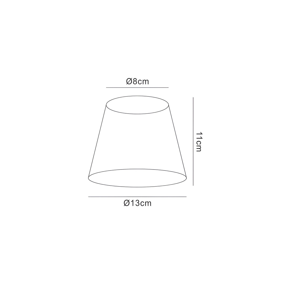 Clip-On Silk String Lampshade - Lilac Pink, 8/13cm x 11cm