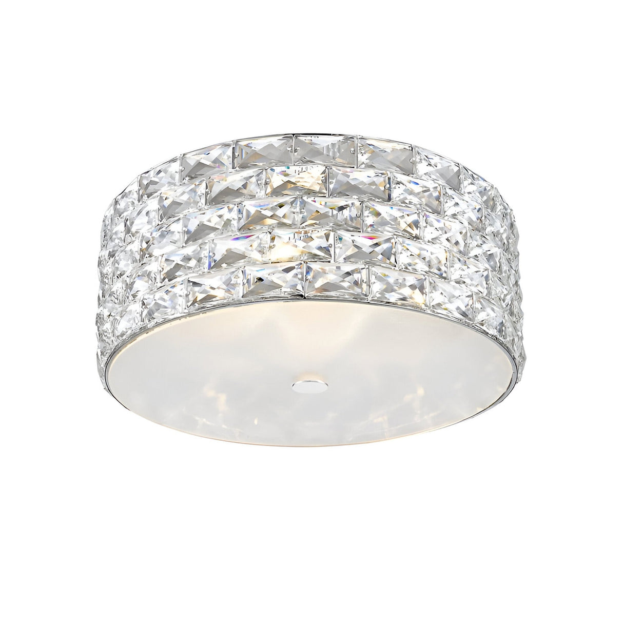 Ripple LED Large Flush Light 5W - Chrome