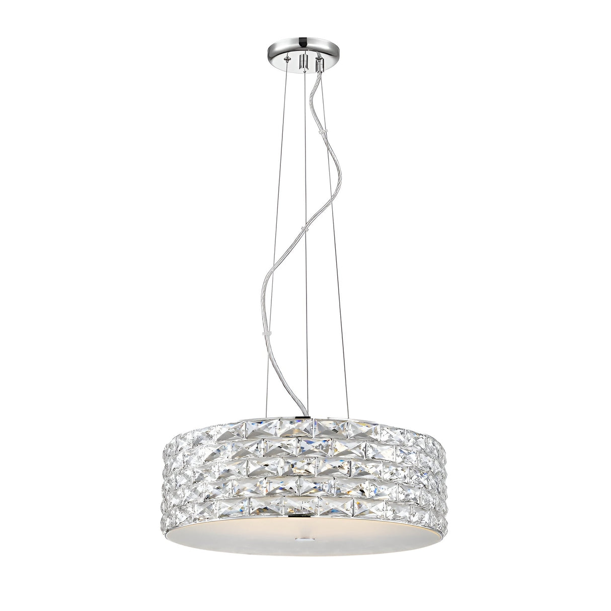 Ripple LED Large Suspension Light 6W - Chrome