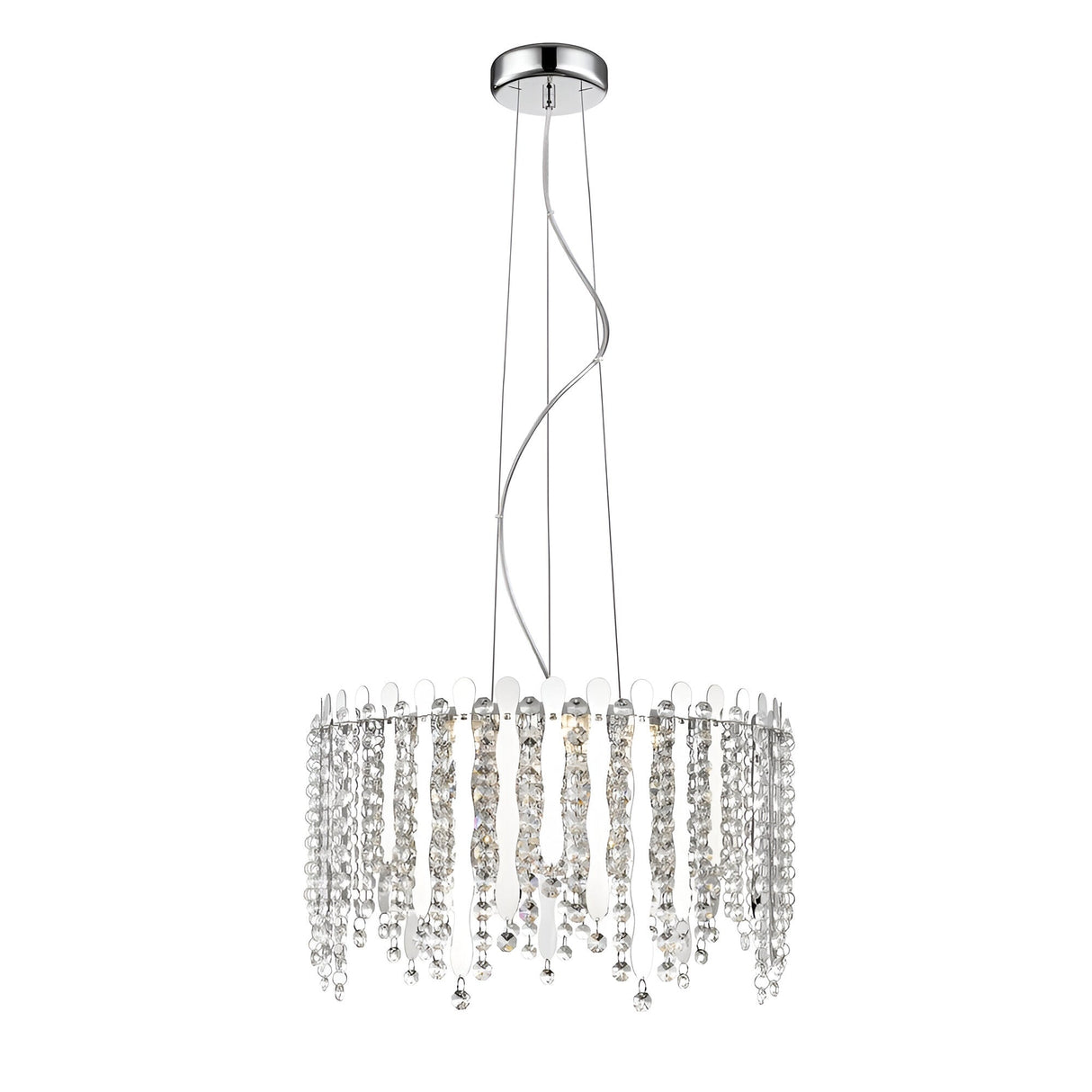 Oceans LED Crystal Small Suspension Light 5W - Chrome