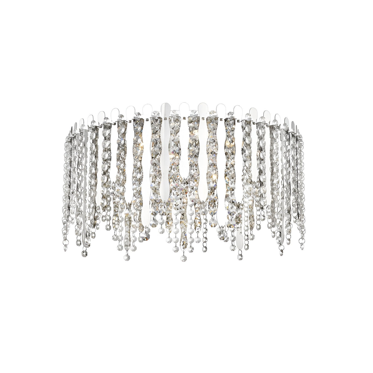 Oceans LED Crystal Large Flush Light 5W - Chrome