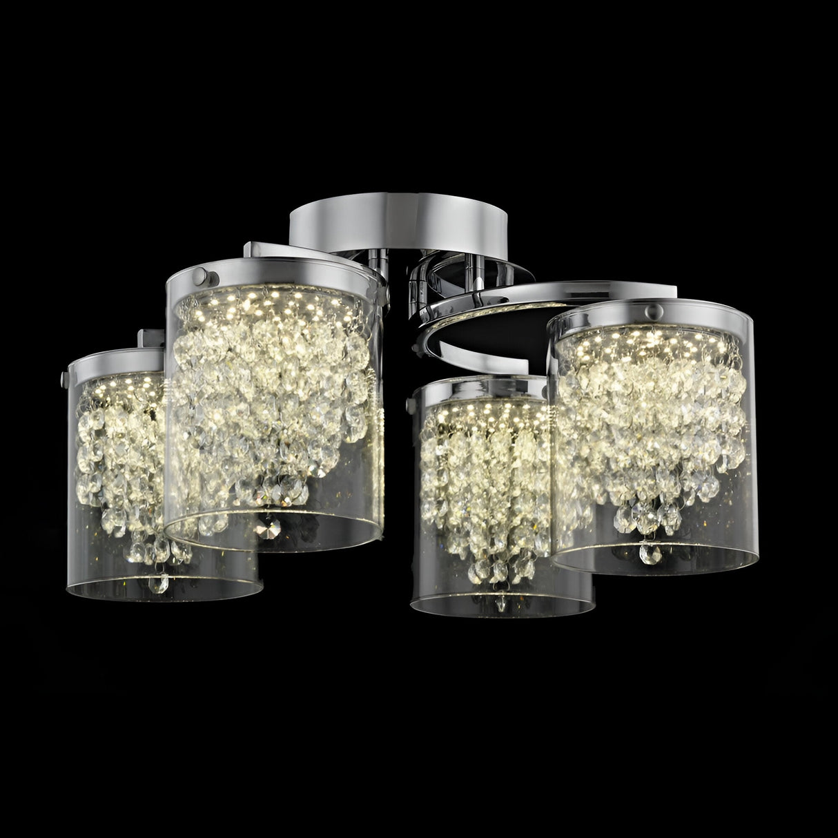 Floren LED Semi-Flush Light - Chrome