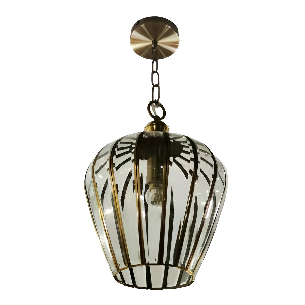 Liona 1 Light Pendant Light - Antique Brass