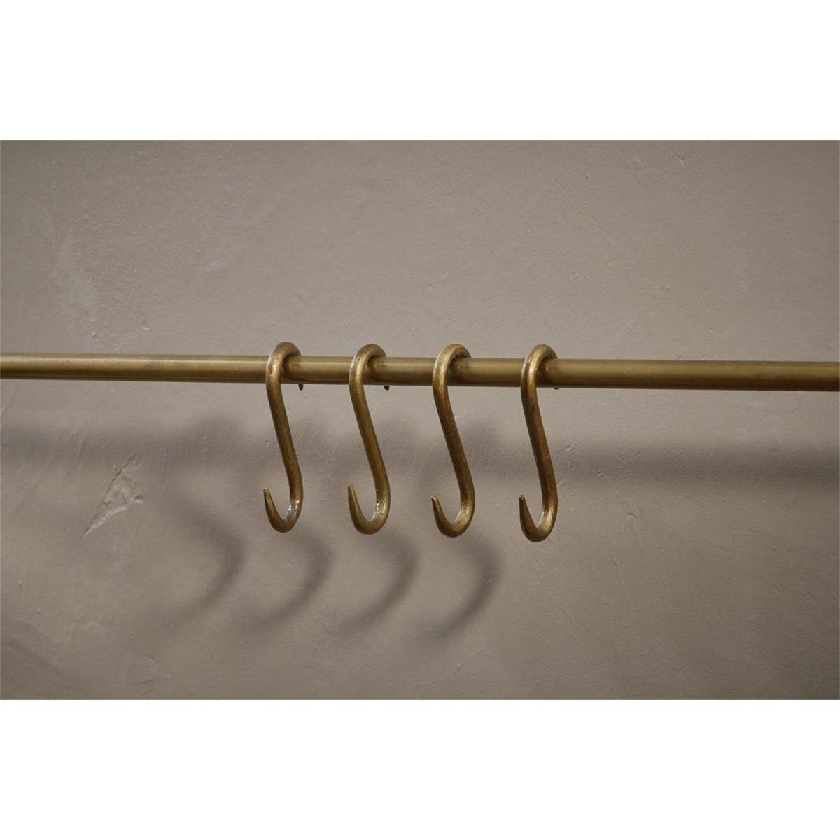 Laila Large Iron Hanging Rail - Brass