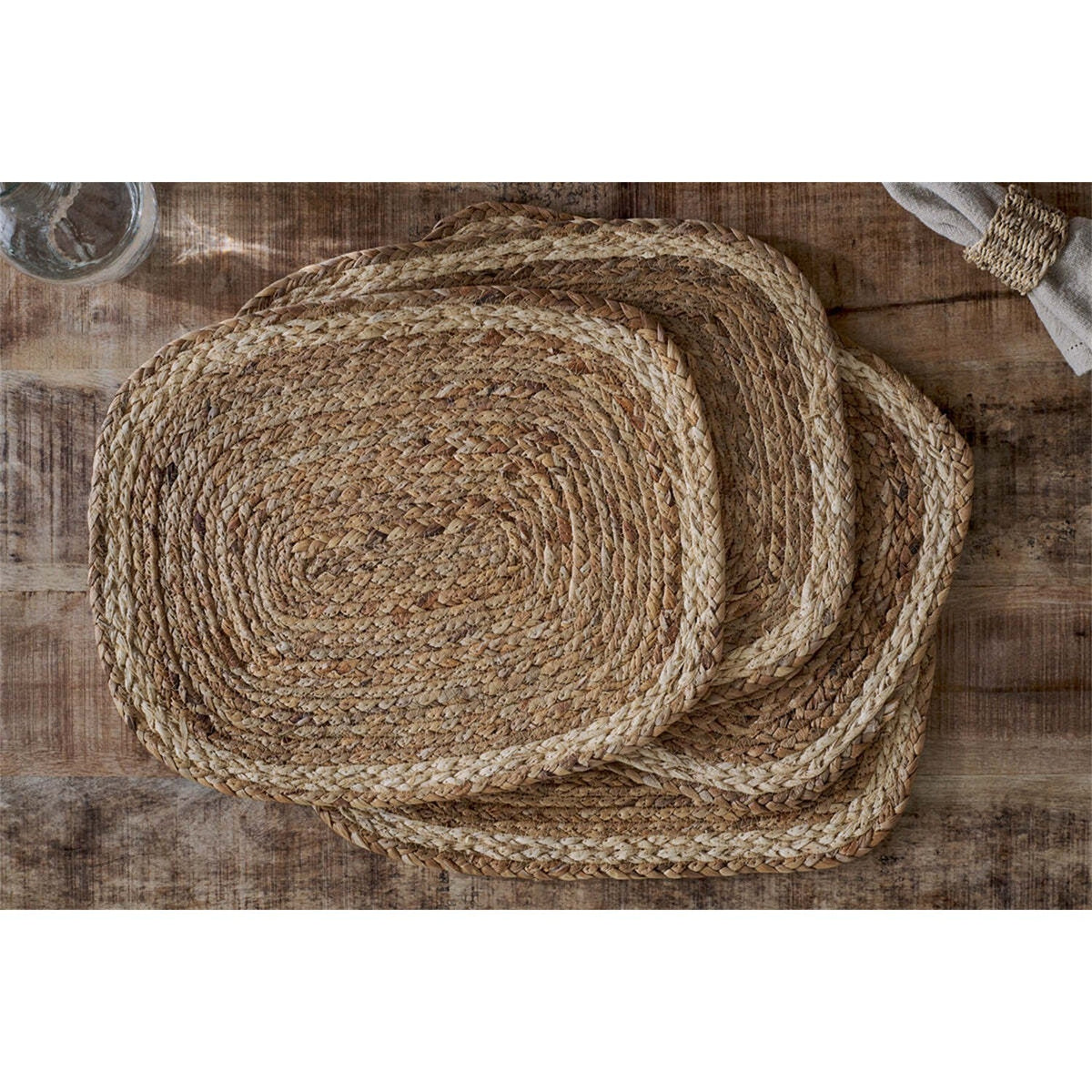 Lam Rectangular Placemats - Natural - Set of 4