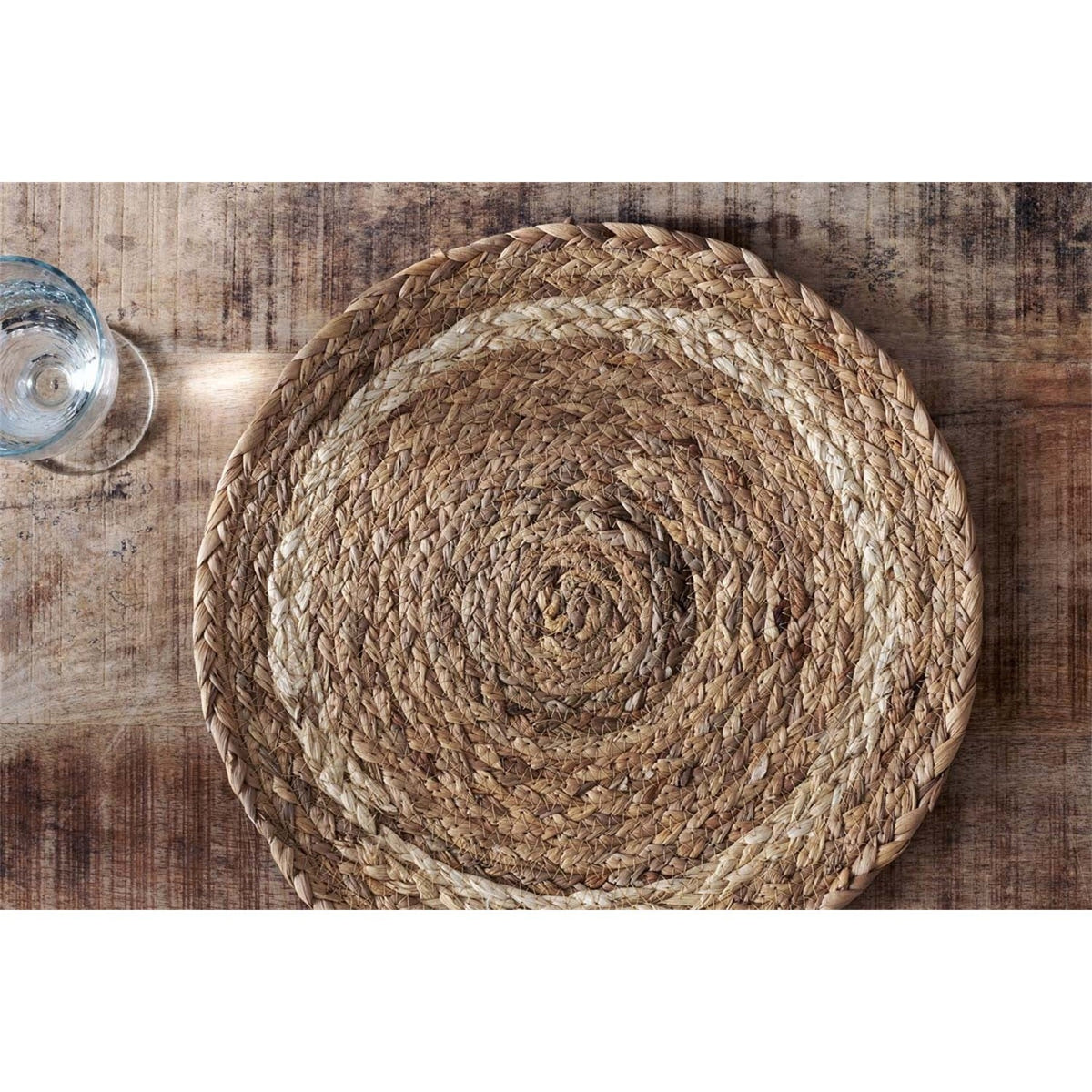 Lam Round Placemats - Natural - Set of 4
