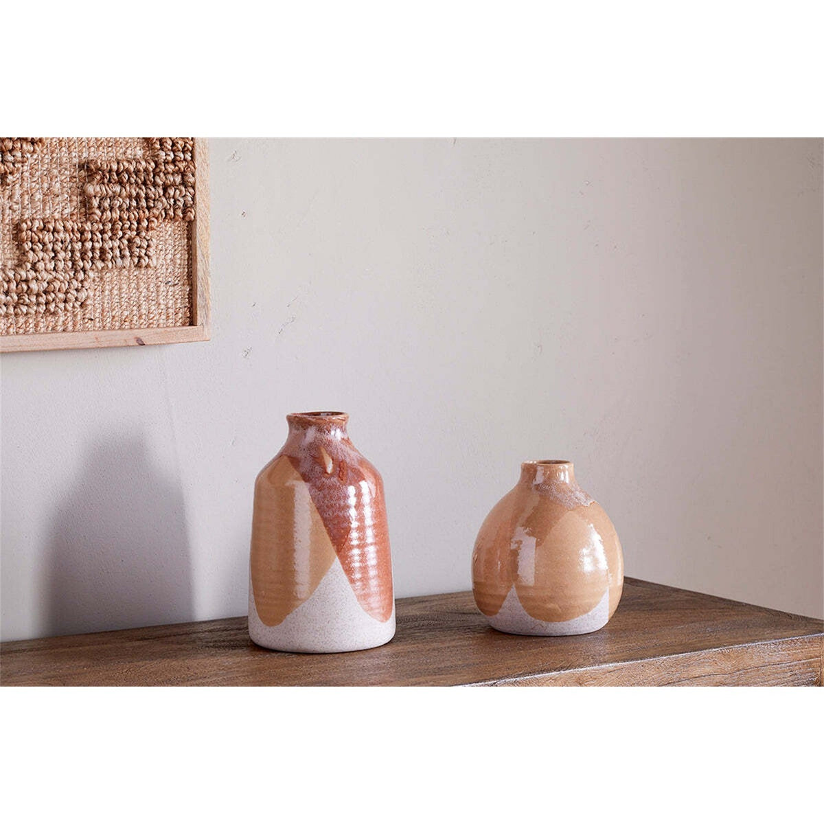 Lucia Small Ceramic Vase - Terracotta Mix