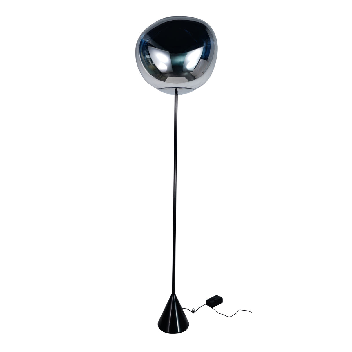 Lava LED Floor Lamp - Silver