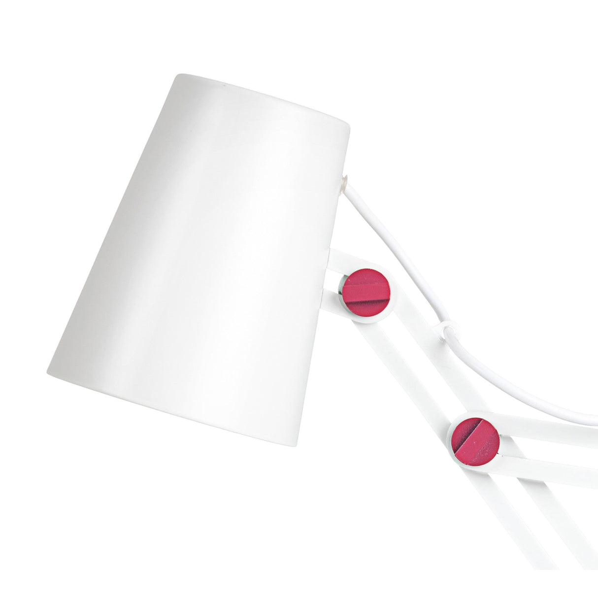 Looker 1 Light Table Lamp - Matt White/Purple