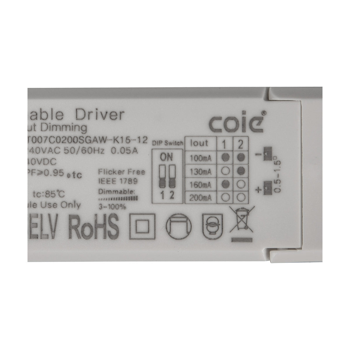 Sunset 8W LED Driver 11.5cm - White