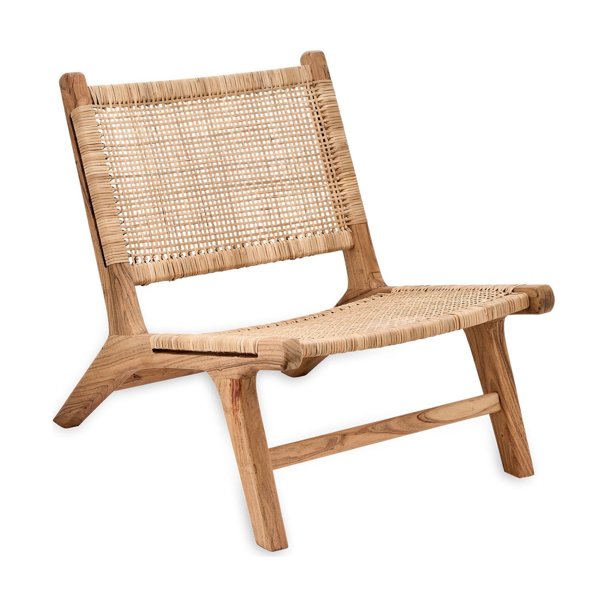 Madrisana Acacia & Rattan Occasional Chair - Natural