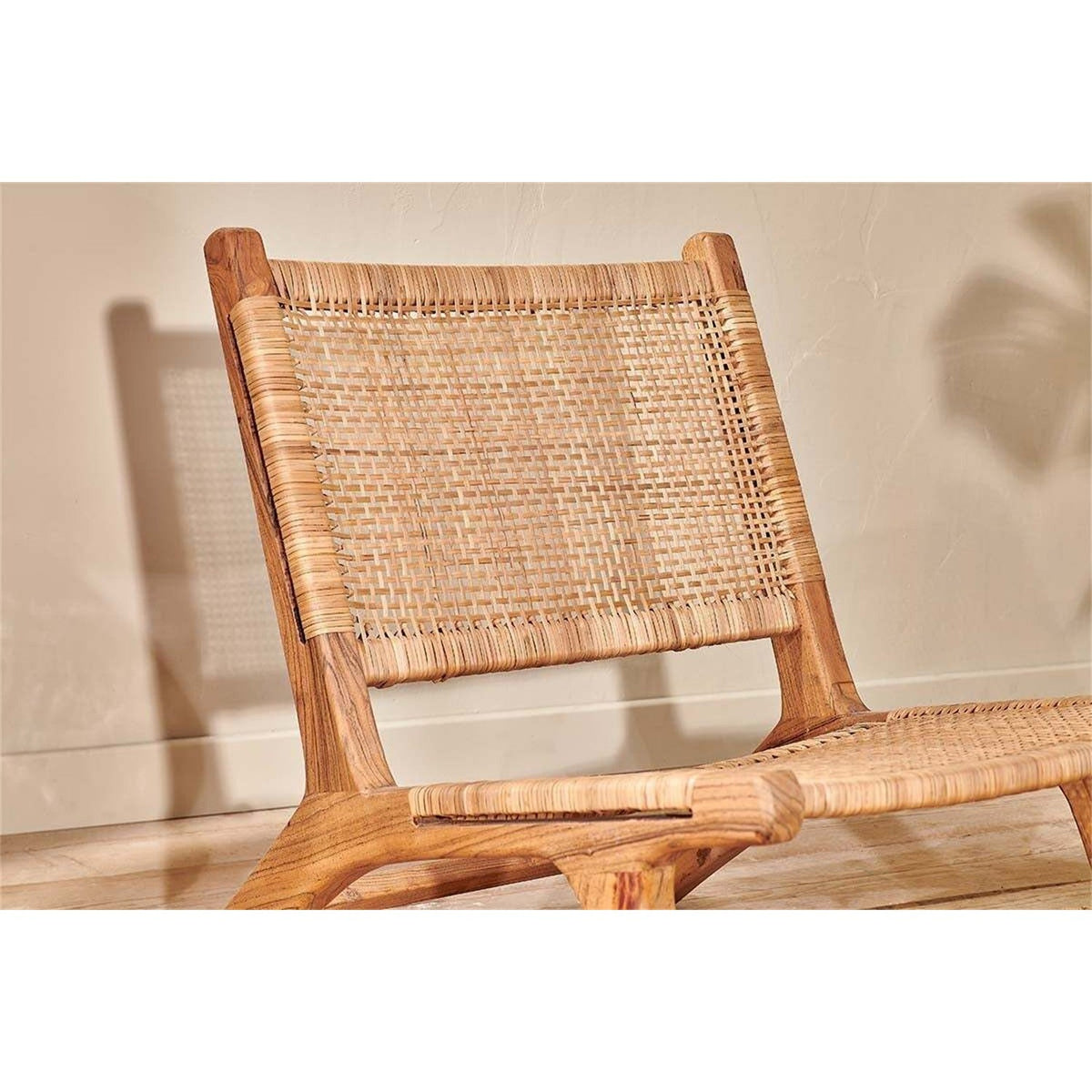 Madrisana Acacia & Rattan Occasional Chair - Natural