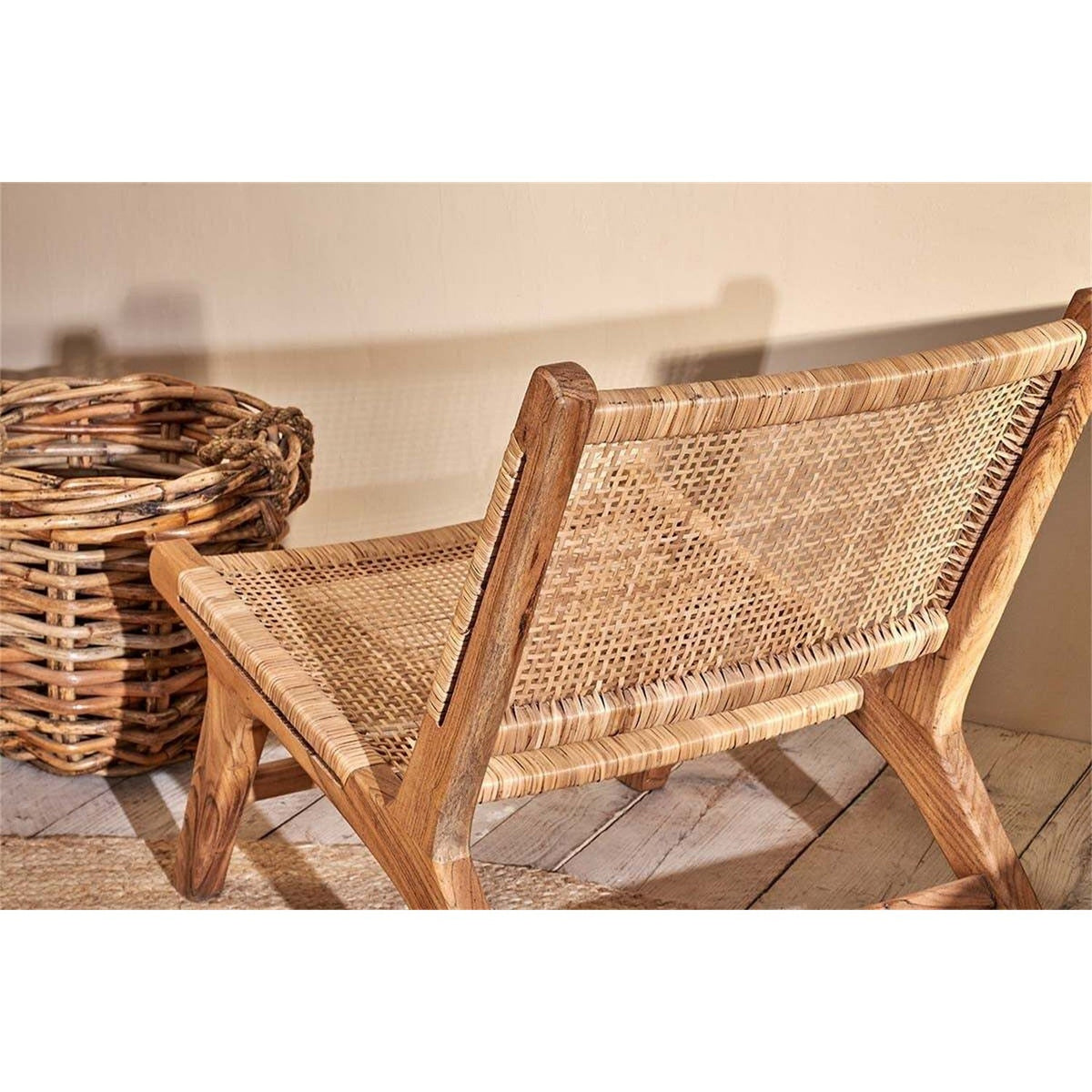 Madrisana Acacia & Rattan Occasional Chair - Natural