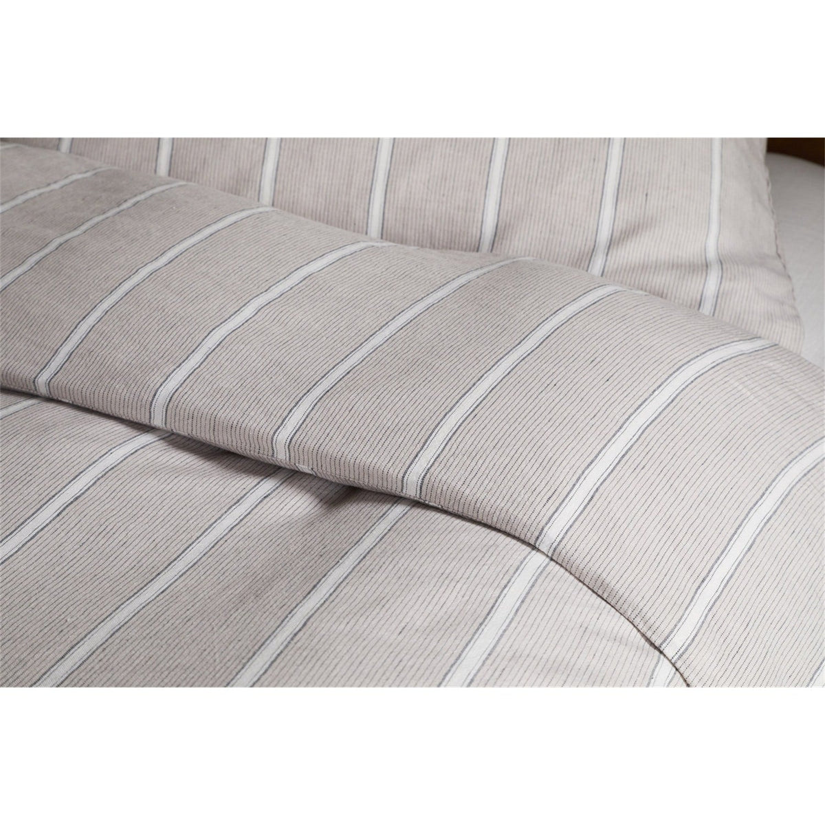 Mora King Hemp & Cotton Duvet Cover - Stone Grey