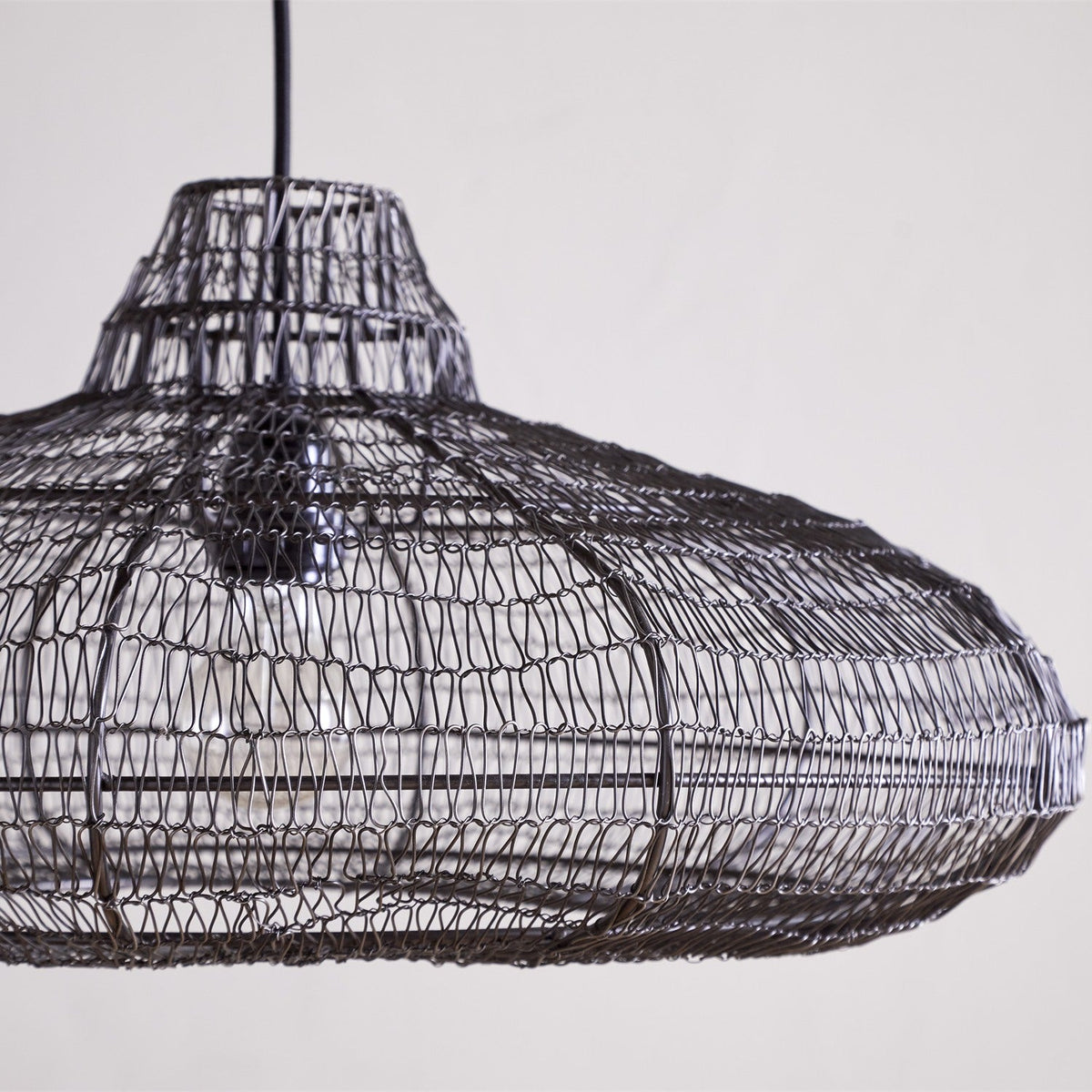 Mukuni Wire Lampshade - Bronze & Black