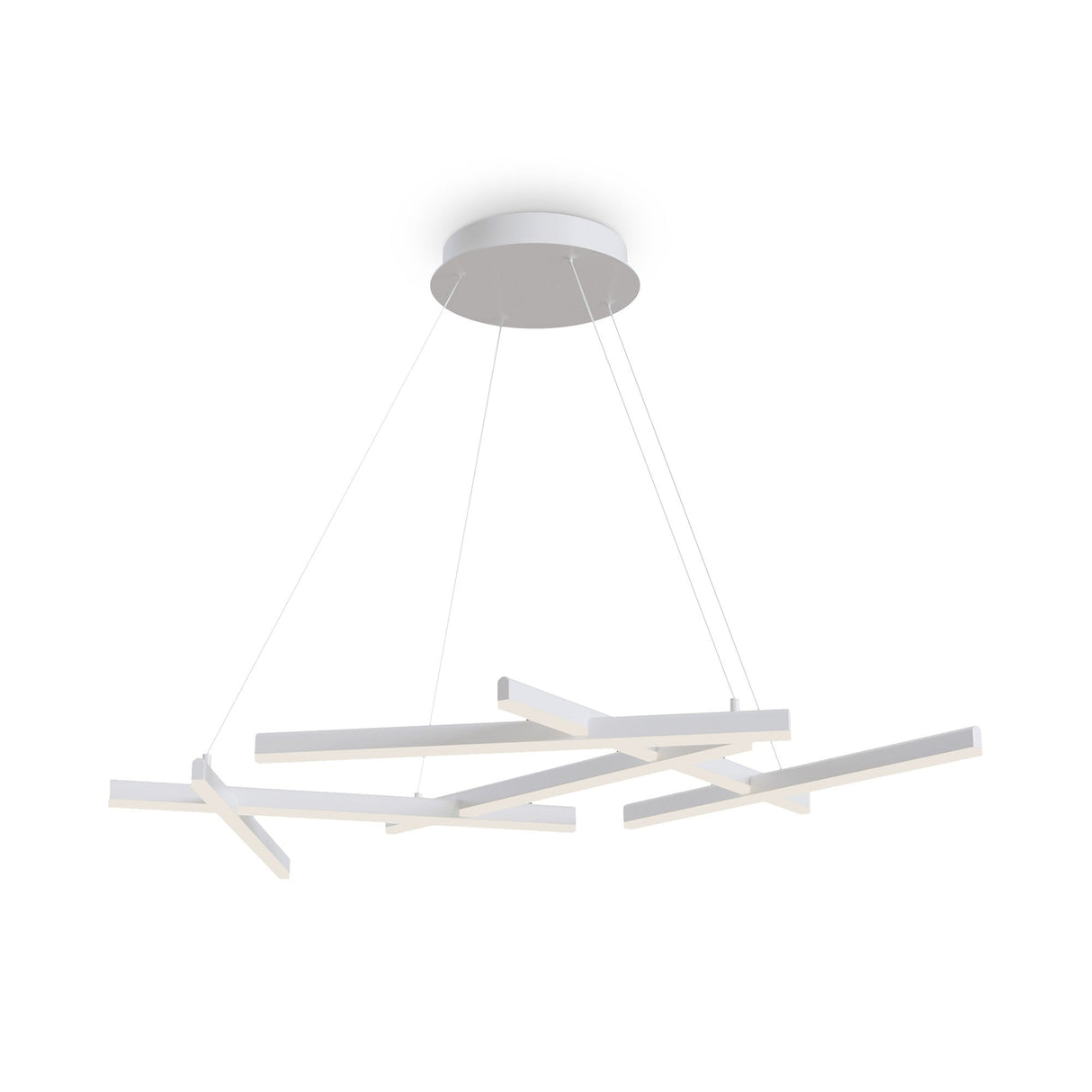 Line LED Suspension Light in white, featuring a minimalist linear design for modern, ambient lighting