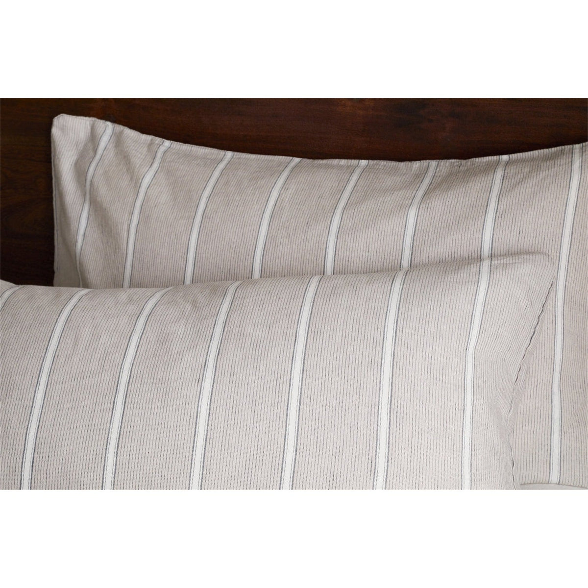 Mora Hemp & Cotton Pillowcases - Stone Grey - Set of 2