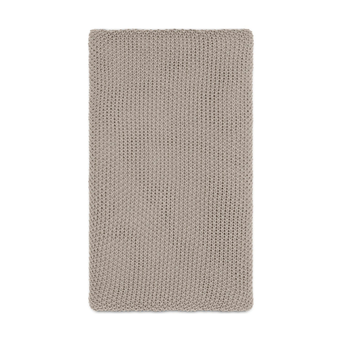 Nahan 130 x 200cm Moss Stitch Cotton Throw - Stone