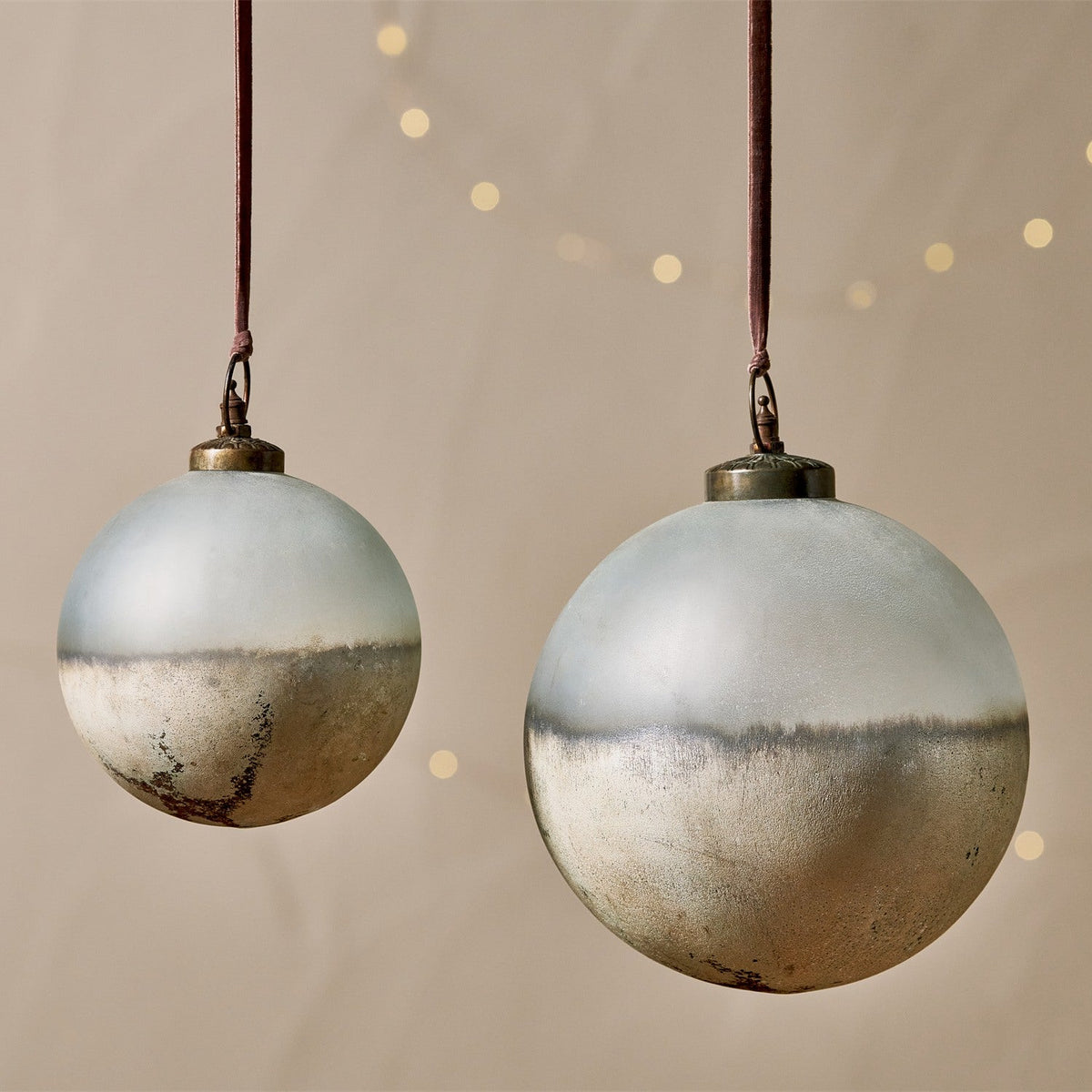 Ngolo Small Giant Glass Bauble - Aged Smoke