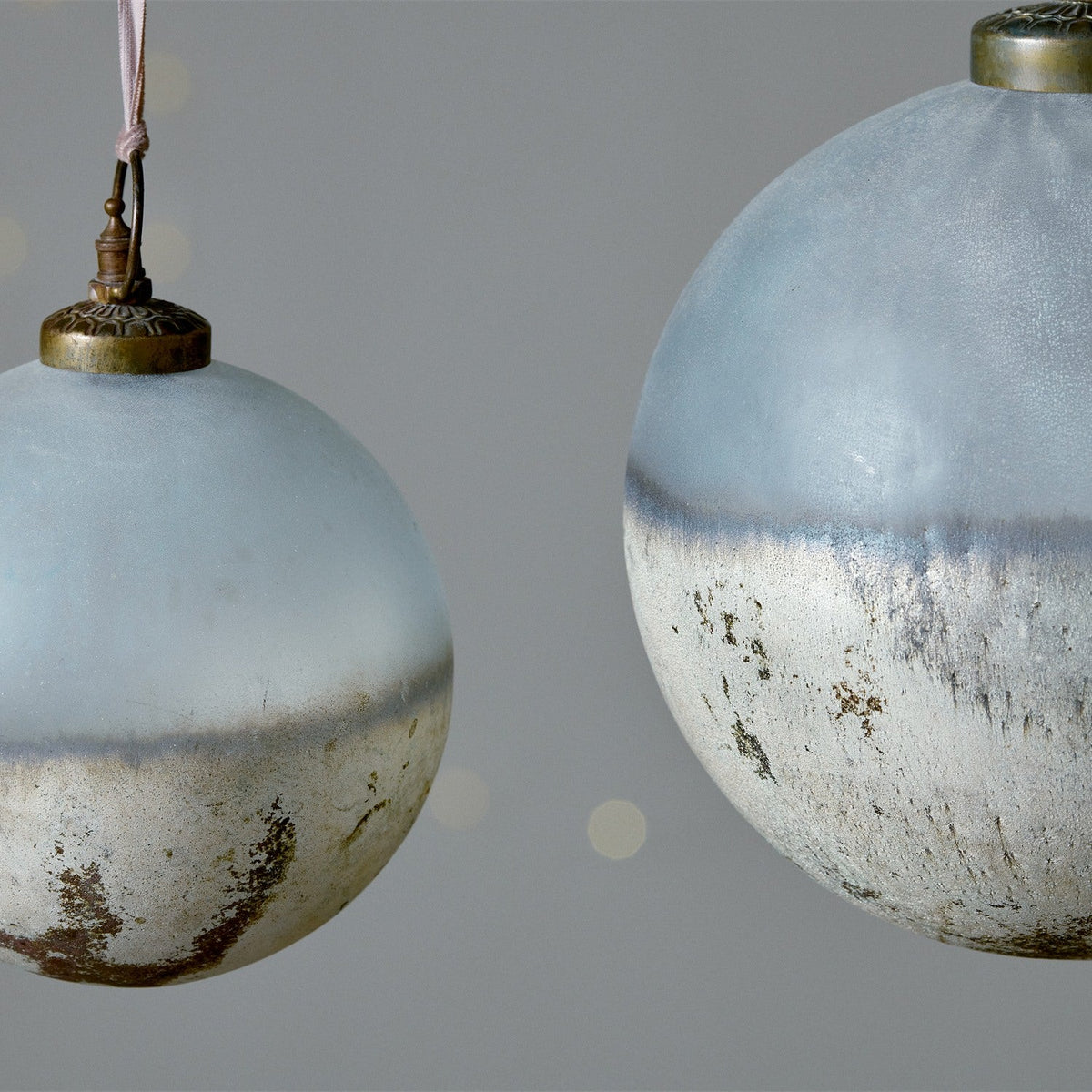 Ngolo Small Giant Glass Bauble - Aged Smoke