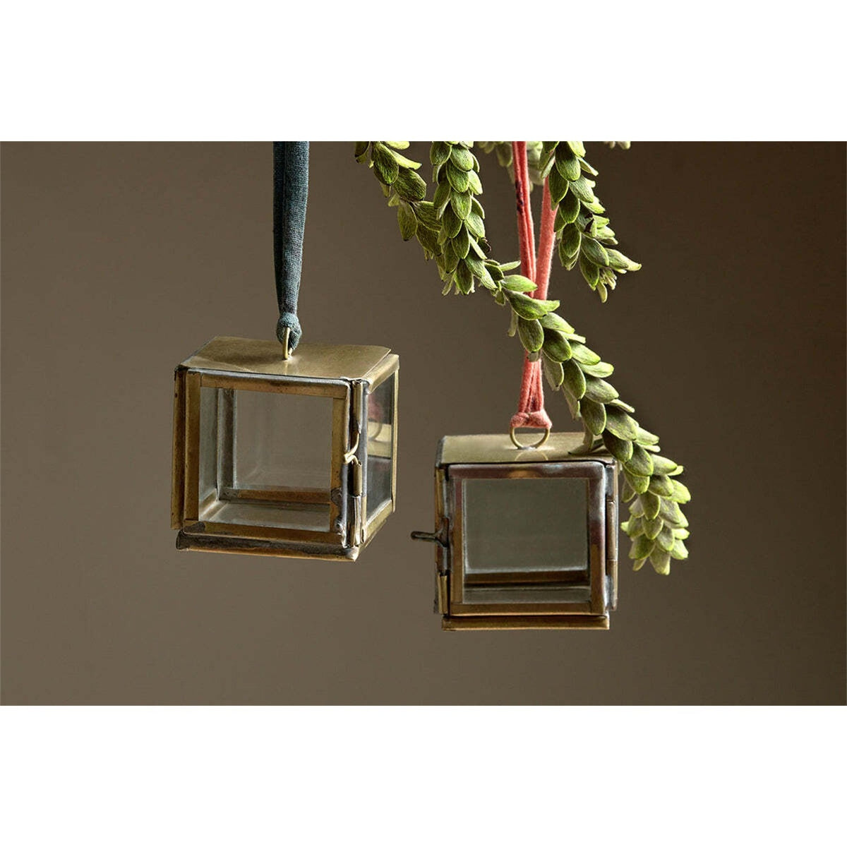 Tiny Kiko Hanging Christmas Decoration - Antique Brass