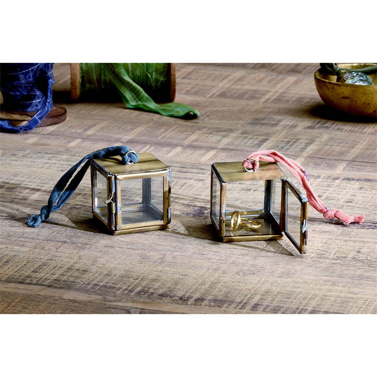 Tiny Kiko Hanging Christmas Decoration - Antique Brass