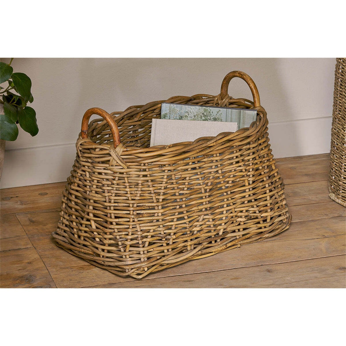 Netra Rattan Storage Basket - Natural