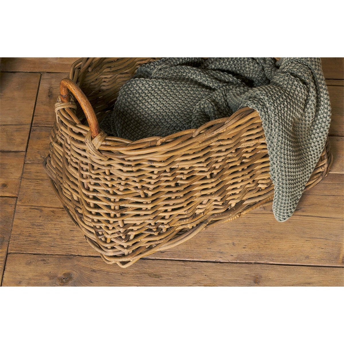 Netra Rattan Storage Basket - Natural