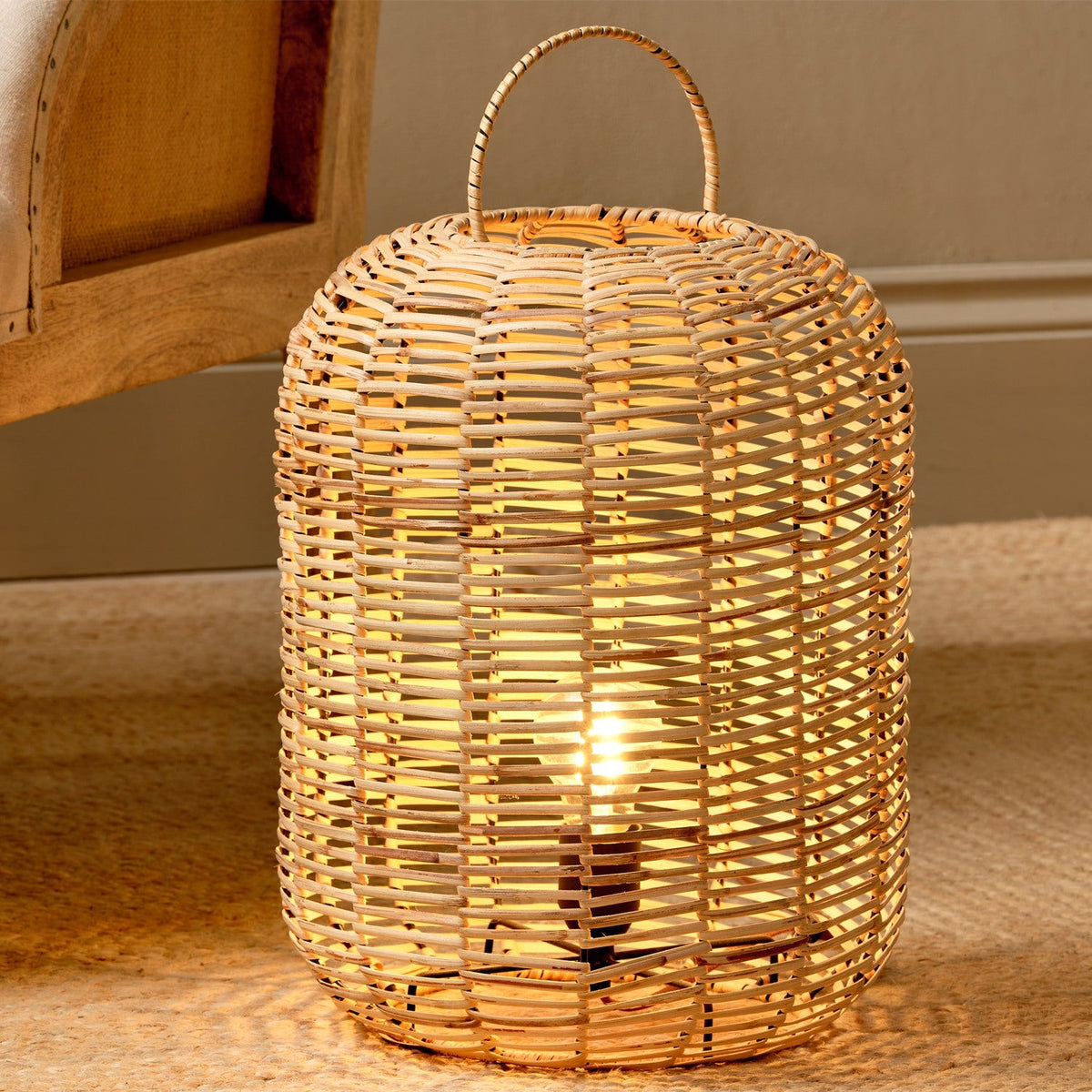 Noko Small Rattan Table Lamp - Natural