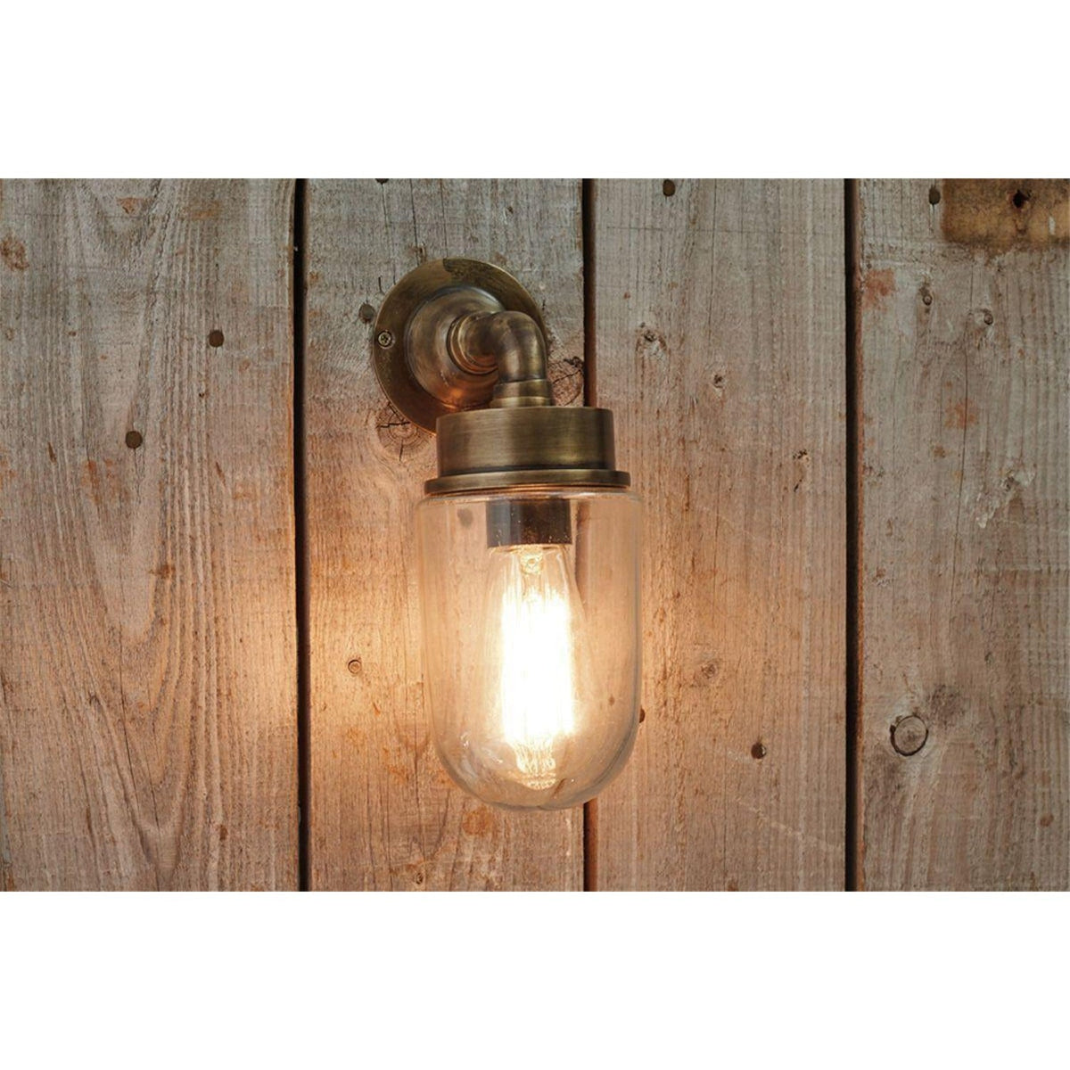 Ngari Outdoor Wall Light - Antique Brass