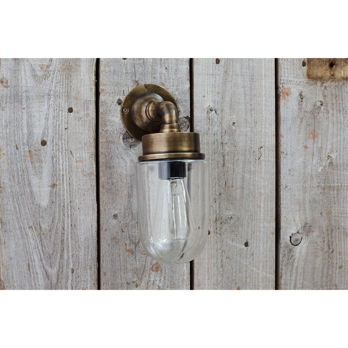 Ngari Outdoor Wall Light - Antique Brass