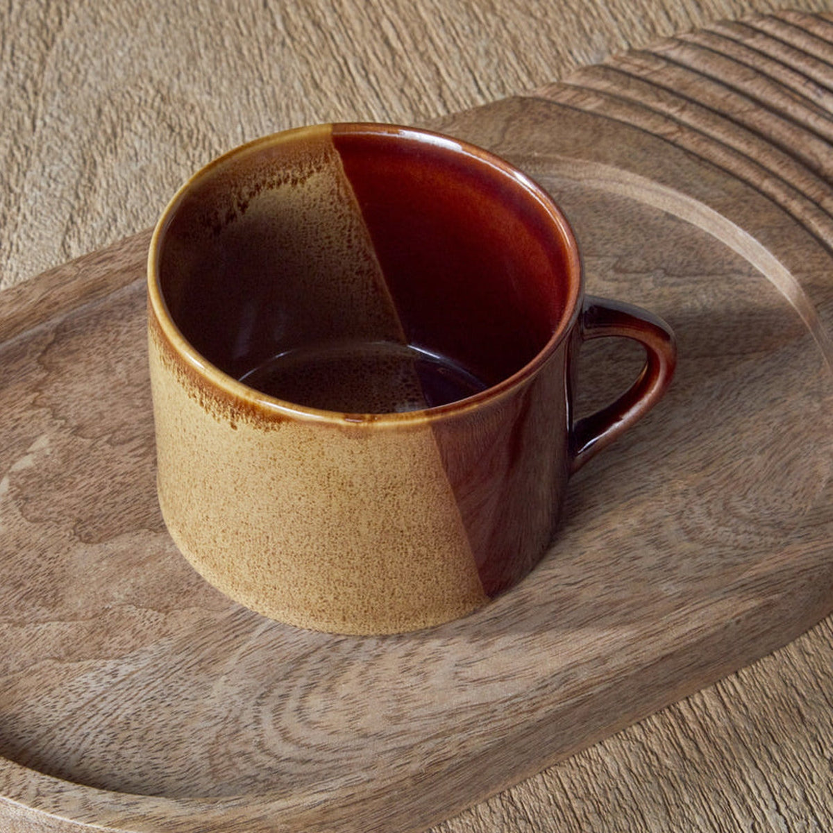 Naav Large Ceramic Mug - Mustard - Set of 2