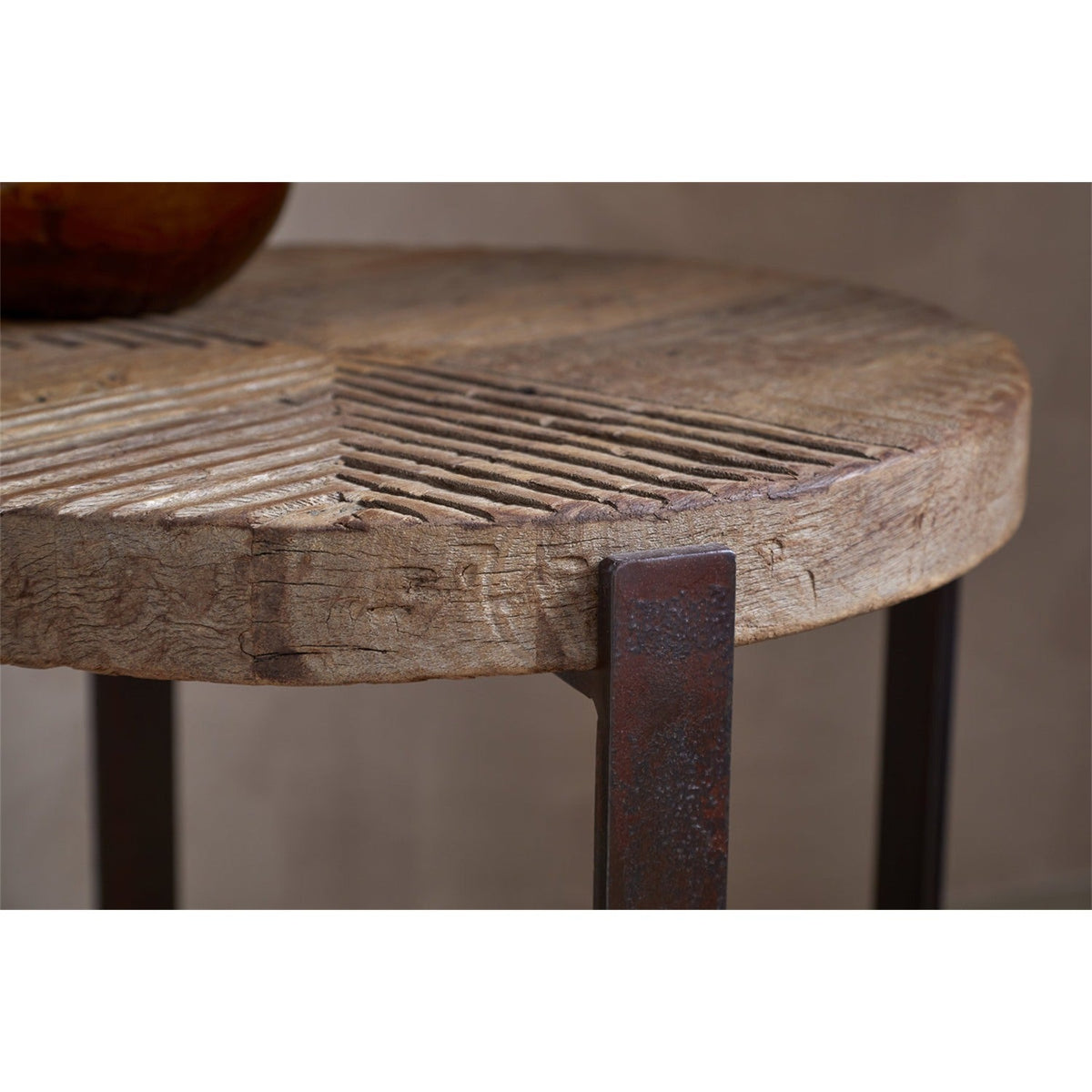Chakala Reclaimed Wood Side Table - Natural