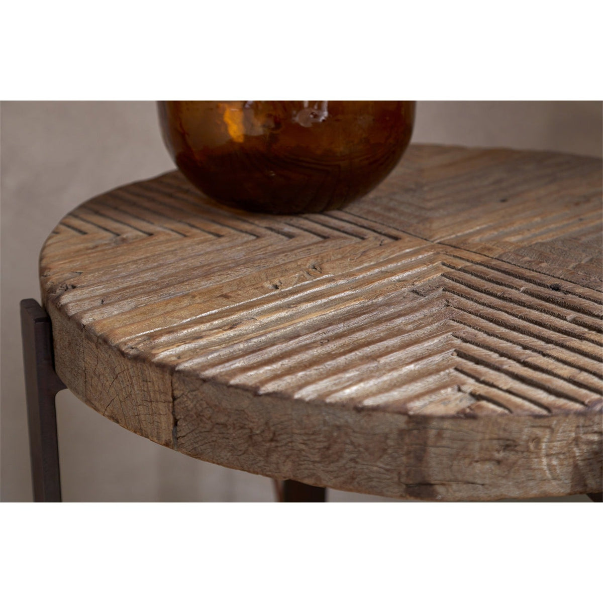 Chakala Reclaimed Wood Side Table - Natural