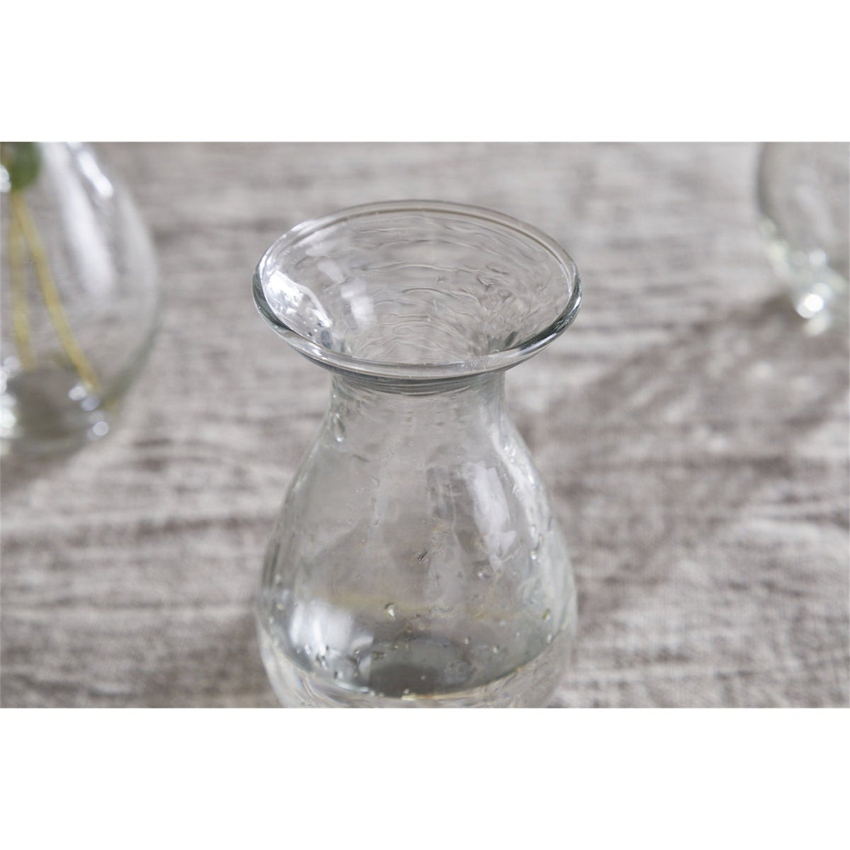 Bapti Glass Bud Vases - Clear - Set of 3